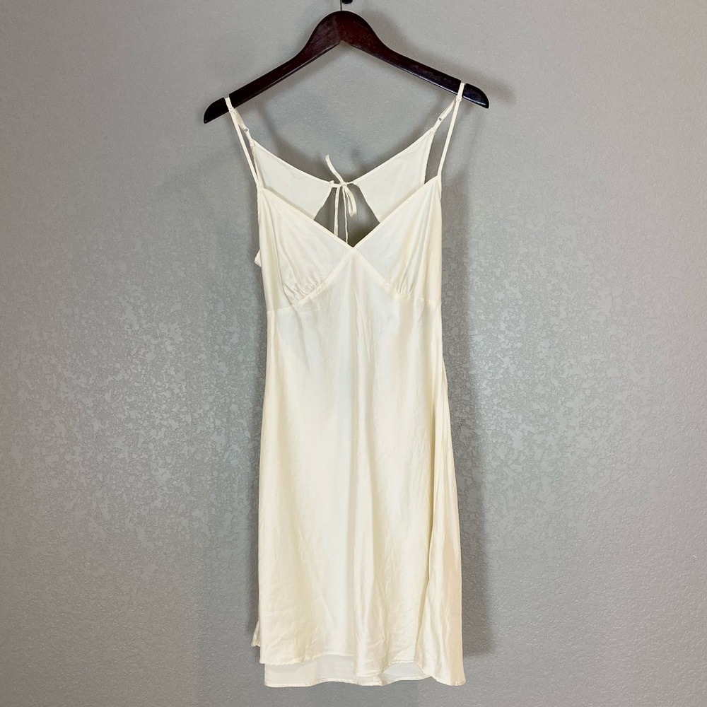 Victoria Secret 100% Silk Open-back Nightgown Slip
